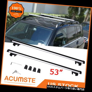J[S [t LA 53 "߉\ȕՓIȉ̒ĨNXo[SUV̏̉ݕו̃LA 53" Universal Roof Rack Cross Bars Car SUV Top Cargo Luggage Carrier Adjustable
