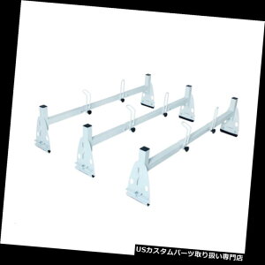 J[S [t LA tH[hV{[GMĈ߂ɕՓIȒ߉\3̖_@̒q̒Ỉݕ^D Adjustable 3 Bar Van Roof Ladder Rack Cargo Carrier Universal For Ford Chevy GMC