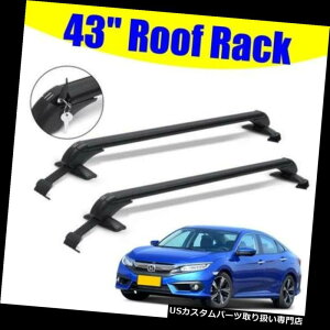 J[S [t LA 43 "[tbNNXo[JbNXL[Xm[{[hݕLAz_VrbNp 43'' Roof Rack Cross Bars Kayak Ski Snowboard Cargo Carrier for For Honda Civic