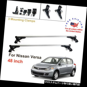 J[S [t LA YVersa 2007N-11A~Ԃ̉̃NXo[̉ݕו̃LA̒Î For Nissan Versa 2007 -11 Aluminum Car Roof Cross Bar Cargo Luggage Carrier Rack
