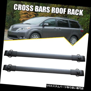 J[S [t LA g^VGi2011-2017N̂߂150LBS OEl̉̉ݕ^D̒Ȉ\_ 150LBS OE Style Roof Cargo Carrier Rack Cross Bars For Toyota Sienna 2011-2017