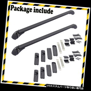 J[S [t LA ߉\ȕՓIȃA~jẺ̏\o[̉ו̉ݕLA̒I Universal Aluminum Auto Top Roof Cross Bar Luggage Cargo Carrier Rack Adjustable