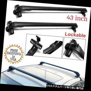 J[S [t LA 43C`J[gbv[tNXo[NXo[וJ[SLAbNt[ 43 inch Car Top Roof Cross Bars Crossbars Luggage Cargo Carrier Rack Frame