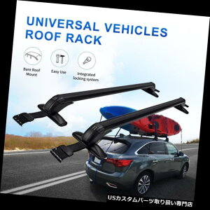 J[S [t LA ߉\ȕՓIȃA~jEԂ̏̉̏\o[̉ו̉ݕLA̒I Universal Aluminum Car Top Roof Cross Bar Luggage Cargo Carrier Rack Adjustable