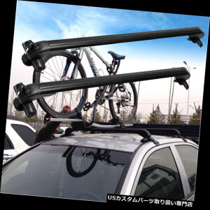 カーゴ ルーフ キャリア カートップルーフクロスバー荷物貨物キャリアラックウィンドウフレームw /盗難防止ロック Car Top Roof Cross Bar Luggage Cargo Carrier Rack Window Frame w/Anti-theft Lock