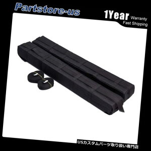 カーゴ ルーフ キャリア ソフトルーフラック貨物キャリア車SUVヴァンスキートップ荷物ホルダーポータブルブラック Soft Roof Rack Cargo Carrier Car SUV Van Ski Top Luggage Holder Portable Black