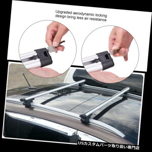 カーゴ ルーフ キャリア 新しいユニバーサルカートップルーフクロスバー荷物貨物キャリアラックSUVクランプ New Universal Car Top Roof Cross Bar Luggage Cargo Carrier Rack SUV Clamp