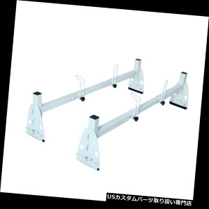 J[S [t LA ߉\2̖_@̒q̒Ỉݕ^DtH[hV{[GMC Adjustable 2 Bar Van Roof Ladder Rack Cargo Carrier White Ford Chevy GMC