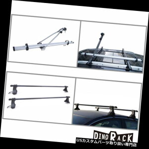 J[S [t LA 48 "\BlkEBhE - t[ - }Eg[tbNNXo[+O[̎]ԃLA 48" Adjustable Blk Window-Frame-Mount Roof Rack Cross Bars+Grey Bicycle Carrier