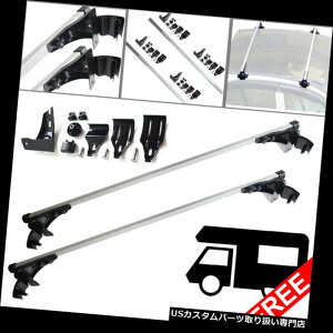 カーゴ ルーフ キャリア 47 "貨物荷物のためのアルミニウム車の上のクロスバーのクロスバーのルーフラックのキャリアの組 47" Aluminum Car Top Cross Bar Crossbar Roof Rack Carrier Pair For Cargo Luggage