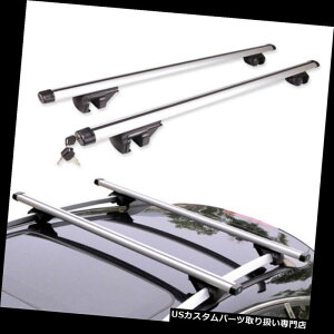 J[S [t LA 51 ''J[gbv[tNXo[NXo[וJ[SLAbNt[Vo[ 51'' Car Top Roof Cross Bars Crossbars Luggage Cargo Carrier Rack Frame Silver