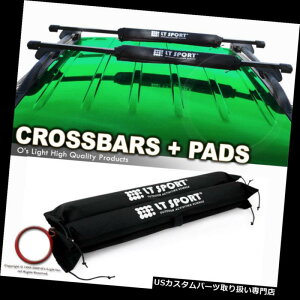 J[S [t LA QUEST / FRONTIER[tgbvbNNXo[NXo[+veNVpbhR{p For QUEST/FRONTIER Roof Top Rack Cross Bars Crossbar + Protection Pad Combo