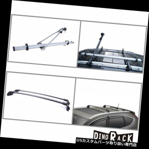 J[S [t LA tBbg12-15z_CR-VubNA~[tbNNXo[+]ԃAbvCgLA Fit 12-15 Honda CR-V Black Aluminum Roof Rack Cross Bars+Bicycle Upright Carrier
