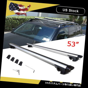 J[S [t LA 53 "jo[T[tbNNXo[gbvוLAJ[St[J[SUVS 53" Universal Roof Rack Cross Bars Top Luggage Carrier Cargo Frame Car SUV Wagon