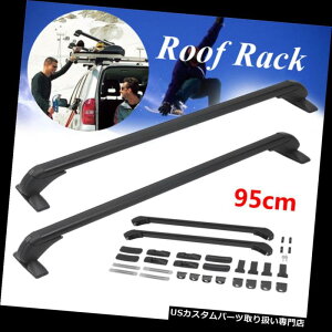 J[S [t LA 2×37.5 "J[NXo[gbvו[tbNJ[SLAA~jo[T 2x 37.5" Car Cross Bar Top Luggage Roof Rack Cargo Carrier Aluminum Universal