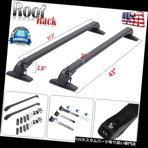 J[S [t LA 2x[tbNNXo[J[SLAw /h~bNVXejo[Tԗp 2x Roof Rack Cross Bar Cargo Carrier w/ Anti-theft Lock System Universal For Car