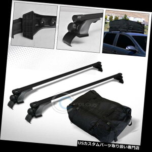 J[S [t LA 50 "BLKXNGAEBhEg[tbNNXo[+hJ[SobOC11 50" BLK SQUARE WINDOW FRAME ROOF RACK CROSS BAR+WATERPROOF CARGO CARRIER BAG C11