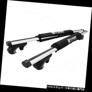 J[S [t LA TOYOTAA~[tbN48C`gbvNXo[J[SLA+bvpbhR{ Fit TOYOTA Aluminum Roof Rack 48" Top Cross Bars Cargo Carrier + Wrap Pad Combo