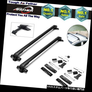 J[S [t LA SUVݕ^D̂߂2{̃A~Ԃ̃[tbNNXo[z_[ 2pcs Aluminium Alloy Car Roof Rack Cross Bar Holder for Auto SUV Cargo Carrier