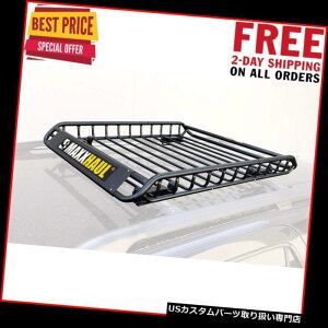 J[S [t LA MaxxHaul 70115jo[TX`[[tbNJ[gbvJ[SLA/oXPbg - 46 "x MaxxHaul 70115 Universal Steel Roof Rack Car Top Cargo Carrier/Basket - 46" x