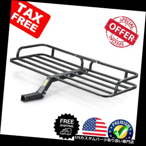 �J�[�S ���[�t �L�����A �ݕ��^���Ǝ҂̒I�̉ו��̃o�X�P�b�g�̎�M�@2 "�q�b�`�̑䎆��ATV��SUV�̃g���b�N�ɍ����܂� Cargo Carrier Rack Luggage Basket Receiver 2" Hitch Mount Fits ATV Car SUV Truck