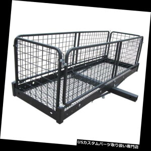 J[S [t LA ݕ^DA500|hqb`}Eg܂肽ݎ܂肽ݎX`[J[ݕ^D Cargo Carrier, 500 lb. Hitch-Mount Folding Collapsible Steel Car Cargo Carrier