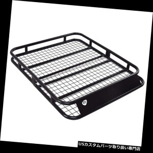J[S [t LA ȍ|SՓIȉ̒ỈݕoXPbgԂ̏̉ו̃z[_[̃LA Heavy Duty Steel Universal Roof Rack Cargo Basket Car Top Luggage Hold Carrier