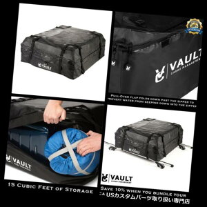 J[S [t LA hLoXJ[[tgbvobOJ[SLA[15tB[gbNV Waterproof Canvas car Roof top Bag Cargo Carrier Storage 15 Cubic Feet rack new