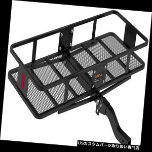 J[S [t LA qb`}EgoXPbgX^Cݕ^D500|hύڃbN܂肽݃VN Hitch-Mounted Basket-Style Cargo Carrier 500lb Load Storage Rack Folding Shank