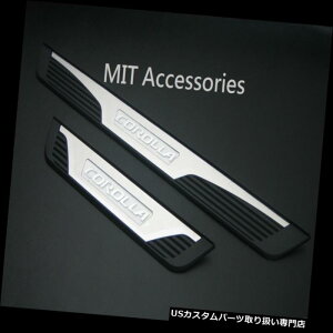 LEDXebvCg MITg^R2014-on OEM LEDCghAVv[gXeXX`[ - AE^[ MIT Toyota COROLLA 2014-on OEM LED light door sill plate stainless steel-Outer