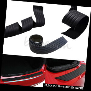Aop[ veN^[ Ԃ̃Aop[V/veN^[v[go[K[hpbh[fBOgJo[ubN Car Rear Bumper Sill/Protector Plate Rubber Guard Pad Moulding Trim Cover Blac