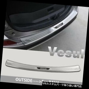 Aop[ veN^[ 2016-2018g^RAV4XeX|AE^[Aop[veN^[Jo[gp For 2016-2018 Toyota RAV4 Stainless Steel OUTER Rear Bumper Protector Cover Trim