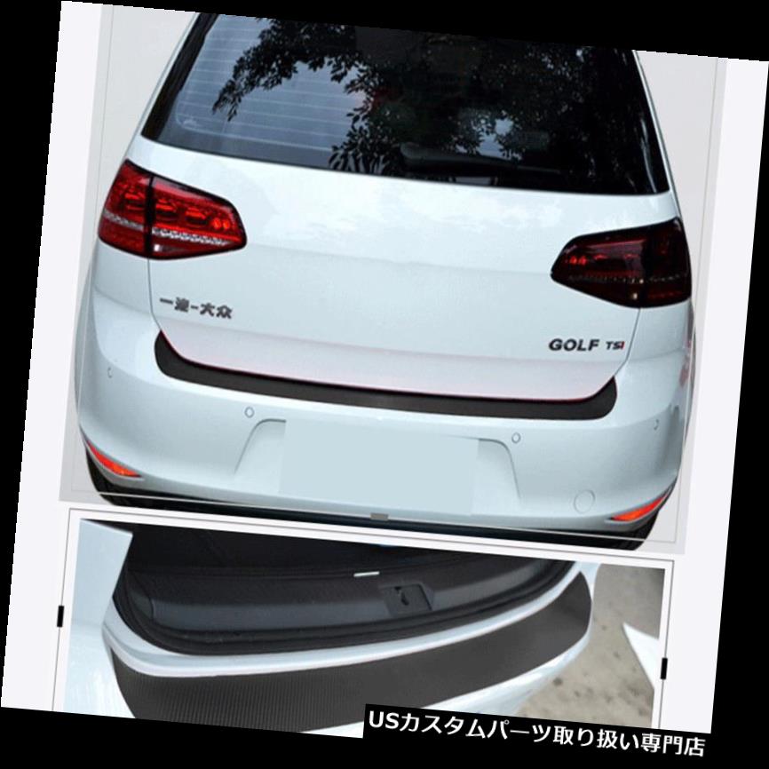 5x 4D Car Door Pedal Rear Bumper Trunk Tail Lip Carbon Fiber Protection Stickers