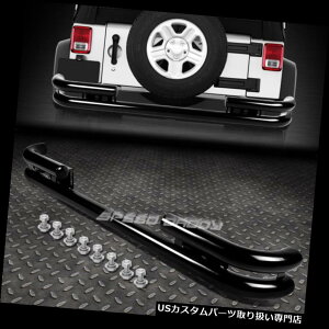 Aop[ veN^[ 88-06 JEEPO[ubNXeX_uo[㕔op[یK[h FOR 88-06 JEEP WRANGLER BLACK STAINLESS DOUBLE BAR REAR BUMPER PROTECTOR GUARD