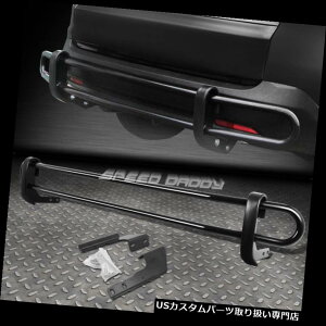 リアバンパー プロテクター 01-08 PILOT / MDX / -14リジラインブラックダブルバーリアバンパープロテクターガード FOR 01-08 PILOT/MDX/-14 RIDGELINE BLACK DOUBLE-BAR REAR BUMPER PROTECTOR GUARD