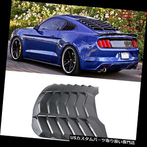 EBhE[o[ tH[h}X^O2015-2017N̂߂1x BLKABS㕔̃[o[Jo[̓j̉Ȁo 1x BLK ABS Rear Window Louver Cover Sun Shade Vent For Ford Mustang 2015-2017