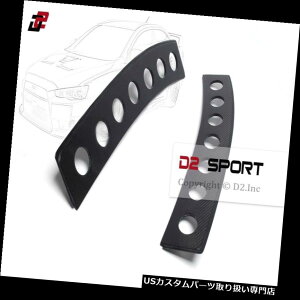 ウィンドウルーバー 三菱エボリューションXランサーEVO 10用カーボンファイバーリアウィンドウベントルーバー Carbon Fiber Rear Window Vents Louvers for Mitsubishi Evolution X Lancer EVO 10