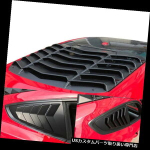 EBhE[o[ ABS㕔+ʂ̑̃[o[̓tH[h}X^O2015-2019̂߂̓j̉Ȁou܂ Black ABS Rear+Side Window Louvers Set Sun Shade Vent For Ford Mustang 2015-2019