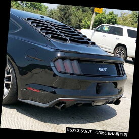 ウィンドウルーバー 15-18フォードマスタングブラックABSリアウィンドウルーバースクープカバーサンシェード用 For 15-18 Ford Mustang Black ABS Rear Window Louvers Scoop Cover Sun Shade