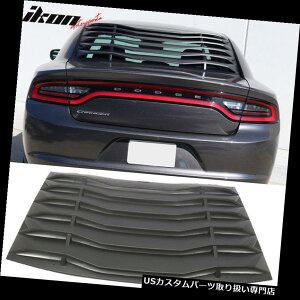 EBhE[o[ 11-18̏[dIkonľ㕔̃[o[Jo[̏o̖h̍ABSɍ܂ Fits 11-18 Charger Ikon Style Rear Window Louver Cover Vent Unpainted Black ABS