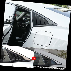 EBhE[o[ z_VrbN2016-2018ABS㕔ʂ̂߂̑̎l̈ꃋ[o[PaintableJo[ Window Quarter Louver Paintable Covers For Honda Civic 2016-2018 ABS Rear Side