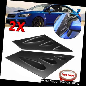 EBhE[o[ 2015 - 2018XoWRX STÎ߂2{̃tgJ[EBhE[o[TChxgubNtBbg 2pcs Front Car Window Louver Side Vent Black Fit For 2015-2018 Subaru WRX STI