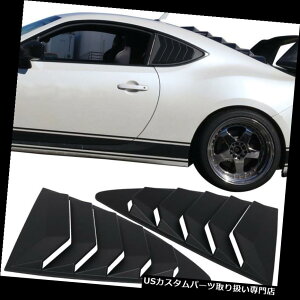 EBhE[o[ 2013-18 Scion FRSXoBRZubNX^CANH[^[EBhE[o[ABSɃtBbg Fit For 2013-18 Scion FRS Subaru BRZ Black Style Rear Quarter Window Louver ABS