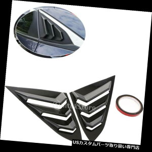EBhE[o[ z_VrbN̂߂̌㕔ʂ̑̃[o[XN[v̌̂鍕ABSJo[g Rear Side Window Louvers Scoops Glossy Black ABS Cover Trim for Honda Civic