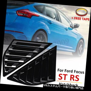 EBhE[o[ tH[htH[JXST RS MK3nb`obNOXubNEBhETCh[o[xĝ߂2PCStBbg 2PCS Fit For Ford Focus ST RS MK3 Hatchback Gloss Black Window Side Louvers Ven