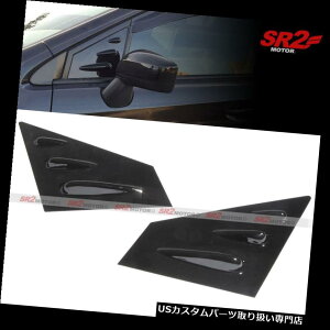 EBhE[o[ ̂鍕hTCh~[EBhE[o[pltBbg15-18XoWRX STI Glossy Black Painted Side Mirror Window Louver Panel fit 15-18 Subaru WRX STI