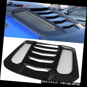 �E�B���h�E���[�o�[ 15-18�t�H�[�h�}�X�^���OIKON V2�X�^�C���E�B���h�E���[�o�[�o�C�U�[�K�[�h - ABS�ɓK�� Fits 15-18 Ford Mustang IKON V2 Style Window Louver Visors Guards - ABS �y���s�A���i�z