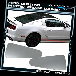 EBhE[o[ 10-14}X^ONH[^[EBhE[o[OEMhUXCSbgVo[^bNJo[ 10-14 Mustang Quarter Window Louver Covers OEM Painted UX Ingot Silver Metallic