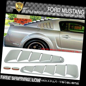 EBhE[o[ AJ݌10-14X^OOEX^ChUXVo[^bNEBhE[o[ - PP USA STOCK 10-14 Mustang OE Style Painted # UX Silver Metallic Window Louver - PP