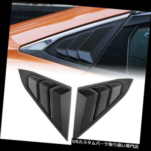 EBhE[o[ 1yAtBbg2016Abvz_VrbN4D̂ubNAgCAOV[NVb^[t[ 1Pair Fit 2016up Honda Civic 4D Glossy Black Rear Triangle Shark Shutters Fr